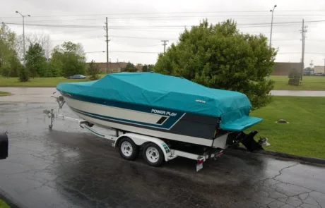 Teal Boat Cover